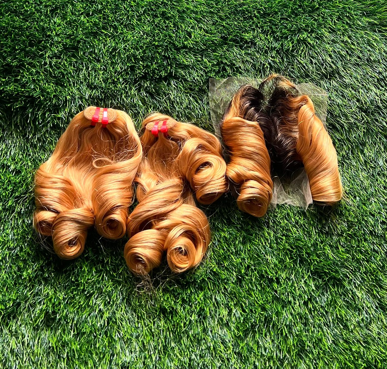 Honey Bouncy Curl Frontal